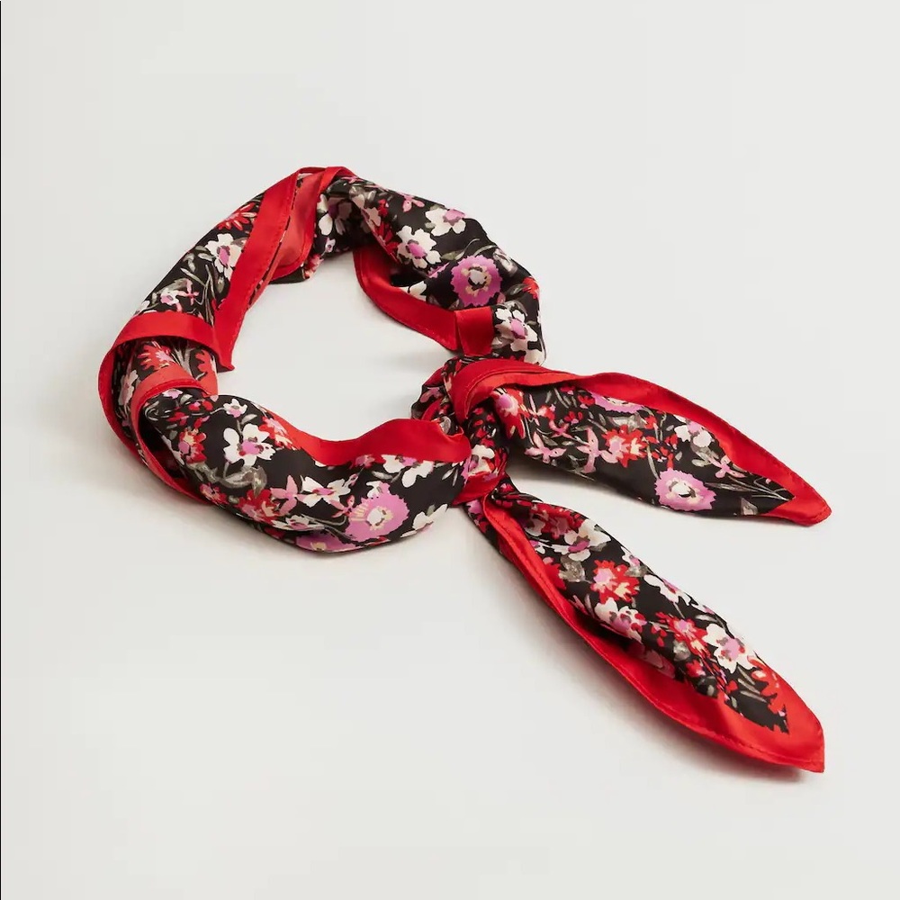 Mango Floral Printed Scarf